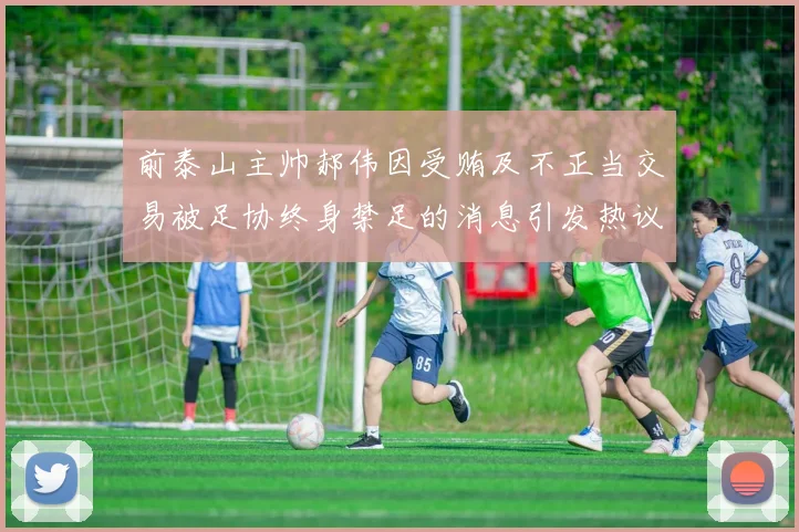 前泰山主帅郝伟因受贿及不正当交易被足协终身禁足的消息引发热议